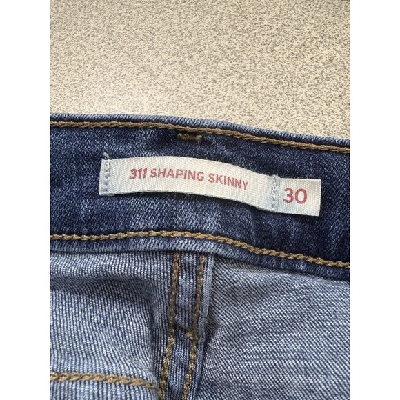 Levis 311 Shaping Skinny Women's Size 30 Blue Stretch Medium Wash Denim Jeans - Picture 3 of 8